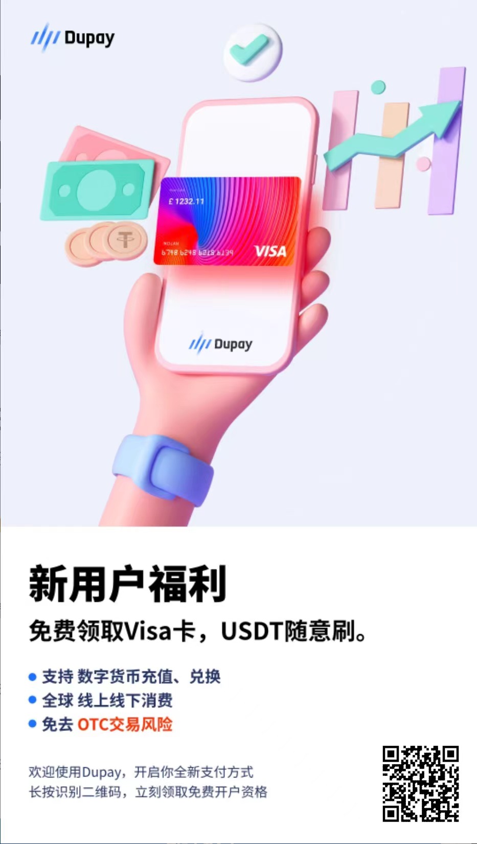 我常用的虚拟卡平台Dupay【USDT充值】-阿杰离岸-711Bank