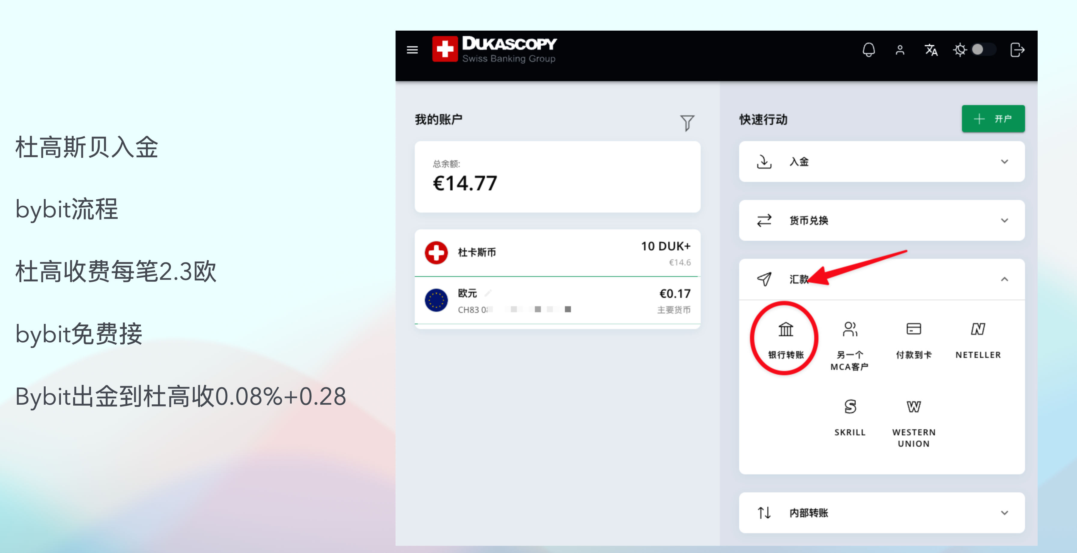 图片[2]-法币如何入金交易所？法币入金出金的两种方式，低费用操作，法币入金海妖，法币入金bybit-杜高斯贝银行入金加密货币交易所出入金讲解-阿杰离岸-711Bank