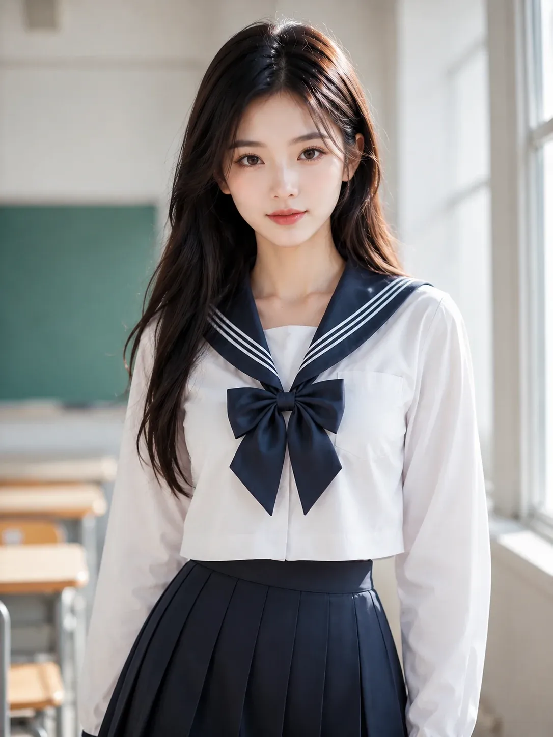JK 制服 风格 AI 换装预览